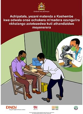 Sleeping sickness advocacy poster for Malawi