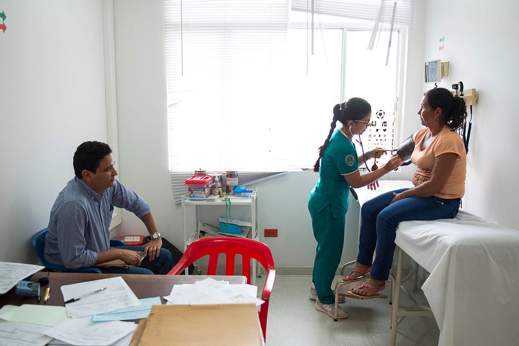 Chagas patient receives check-up at the hospital