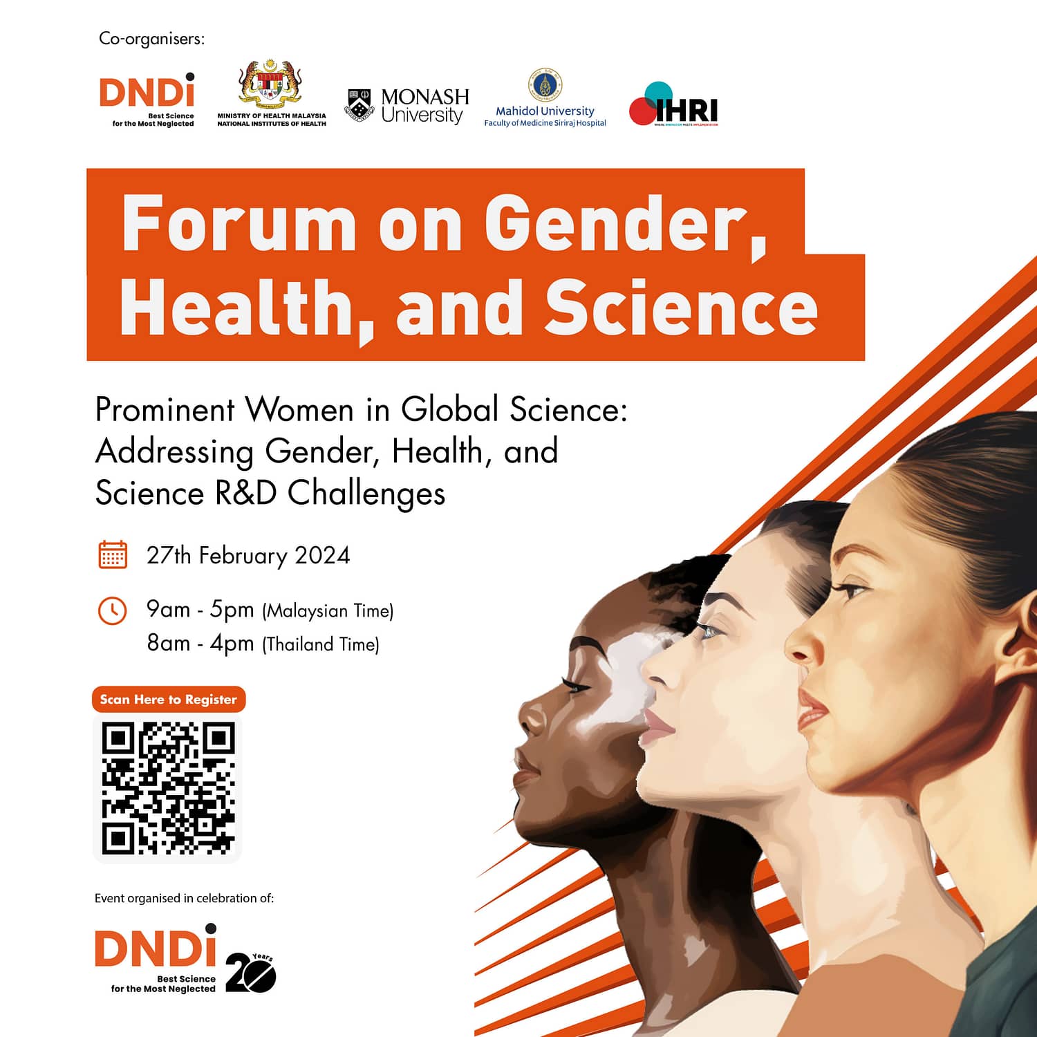 Forum on Gender, Health, and Science poster