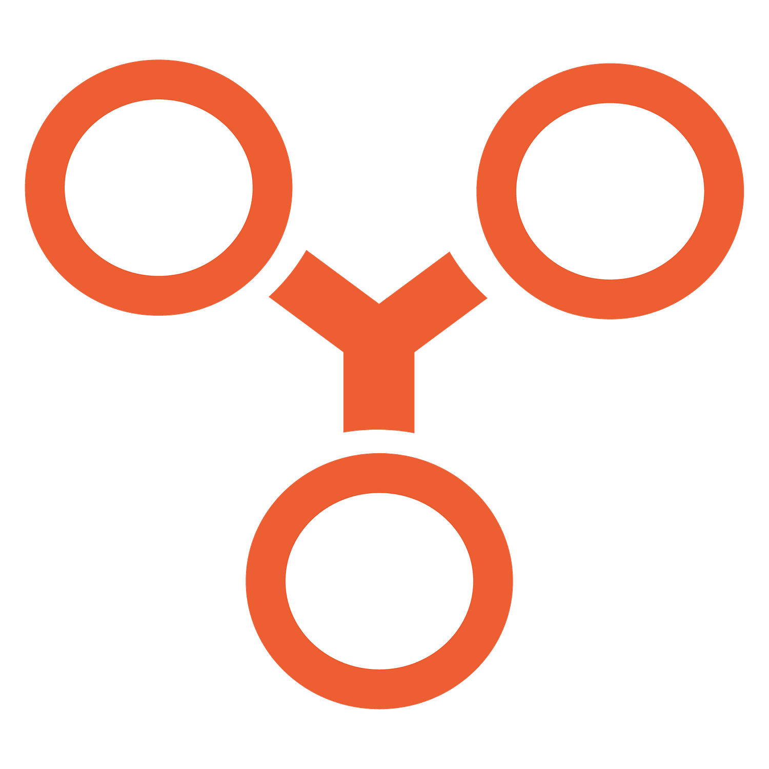 Icon of 3 connected circles
