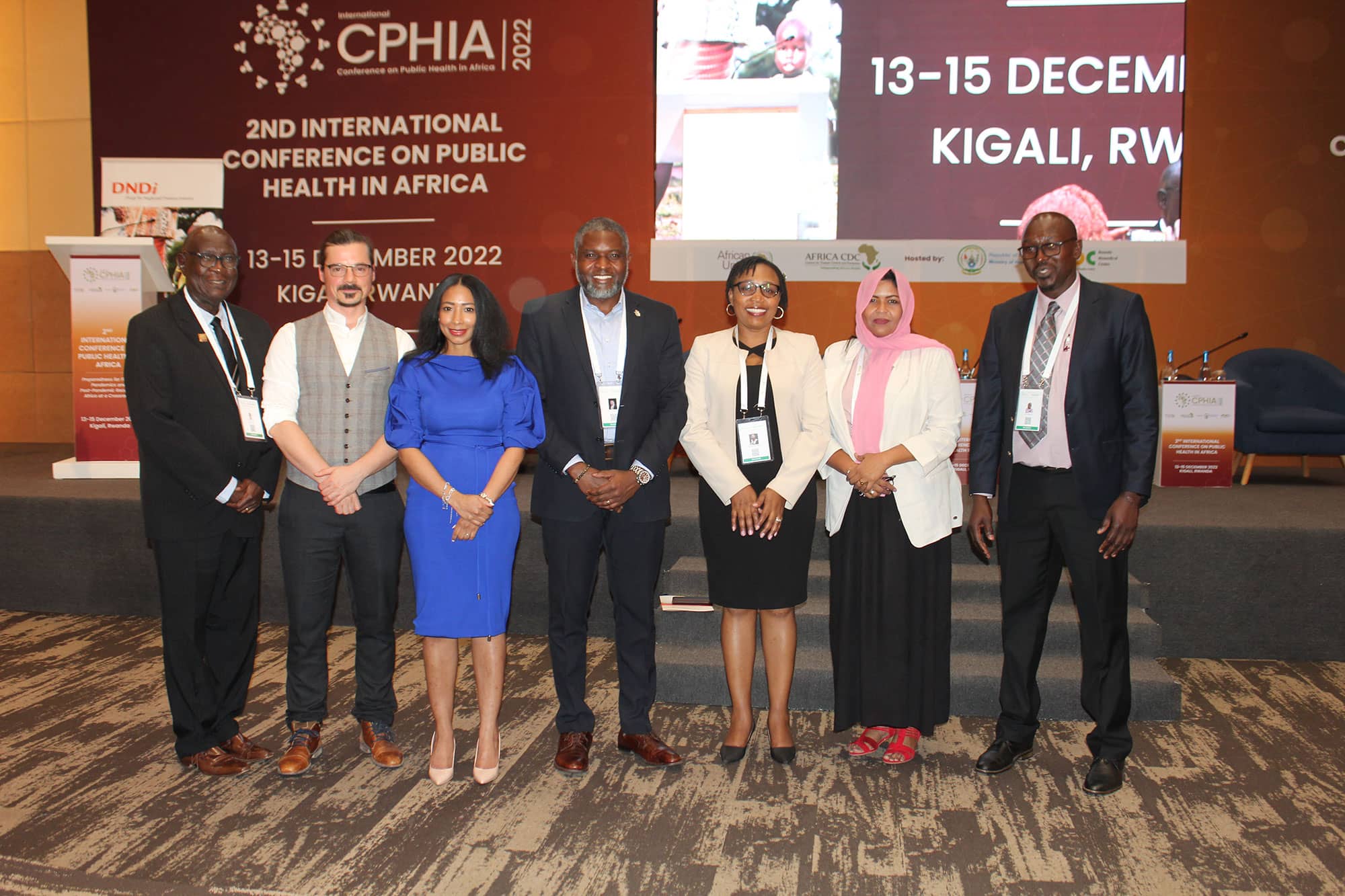 Group photo of panelists of the CPHIA NTD Side event