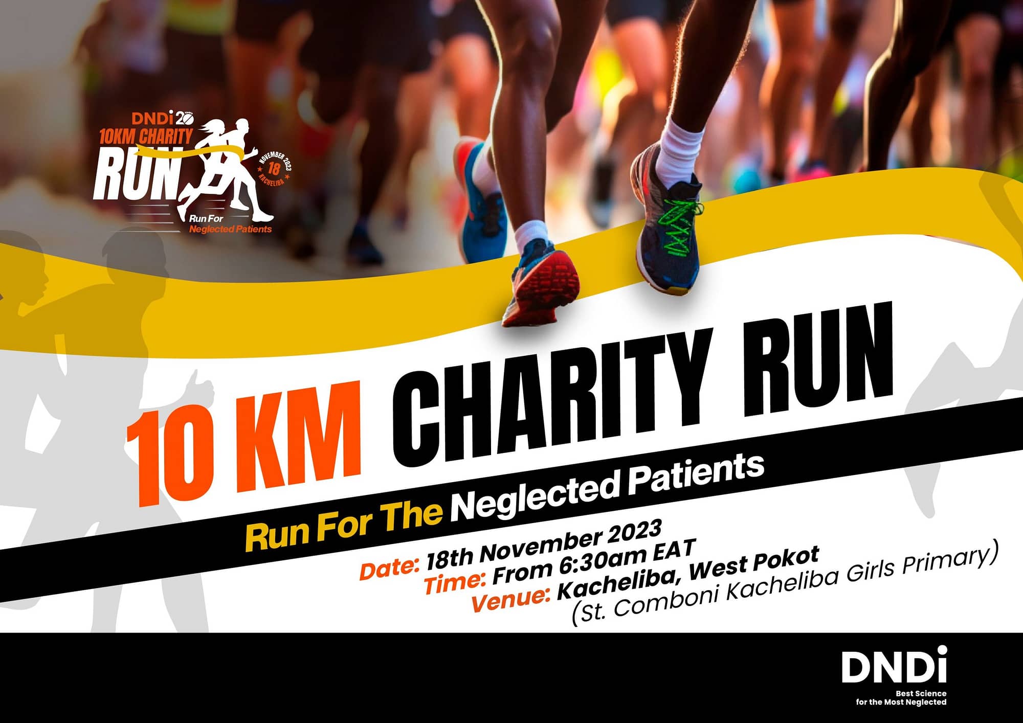 Poster for 10 km Charity Run 