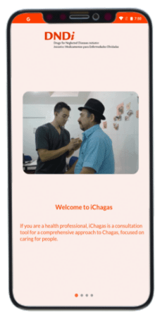 Screenshot of iChagas app