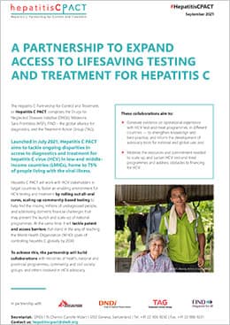 Hepatitis C PACT Briefing document coverpage