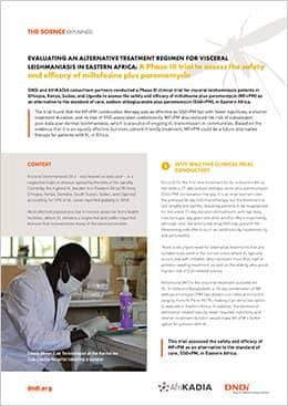 Cover page of The Science Explained: Evaluating an alternative treatment regimen for visceral leishmaniasis in Eastern Africa