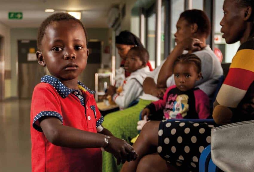 Young patient at hospital in South Africa