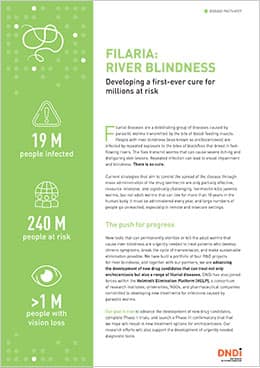 DNDi factsheet filaria: river blindness 2022
