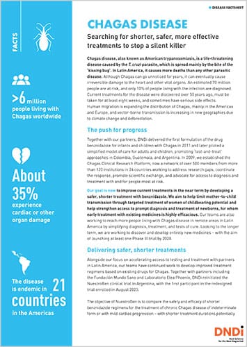 DNDi factsheet Chagas disease cover